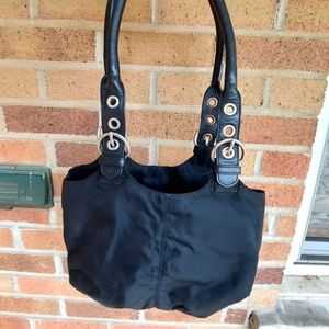 COPY - PRADA Tessuto black nylon handbag - adjustable leather straps w/ large g…